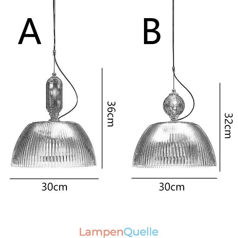 Faltenrock Glas Pendelleuchte Moderne minimalistische Schmiedeeisen kleine Deckenleuchte