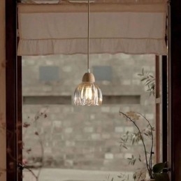 Glas Pendelleuchte Retro Pastoralen Stil Insel Deckenleuchte Gummi Holz Dekorative Lampe