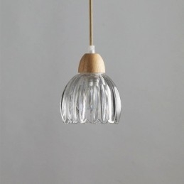 Glas Pendelleuchte Retro Pastoralen Stil Insel Deckenleuchte Gummi Holz Dekorative Lampe