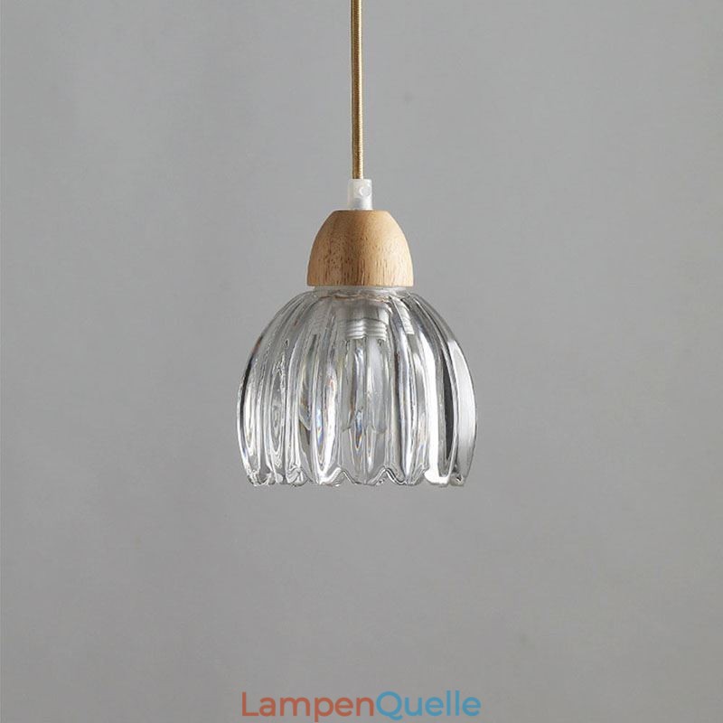 Glas Pendelleuchte Retro Pastoralen Stil Insel Deckenleuchte Gummi Holz Dekorative Lampe