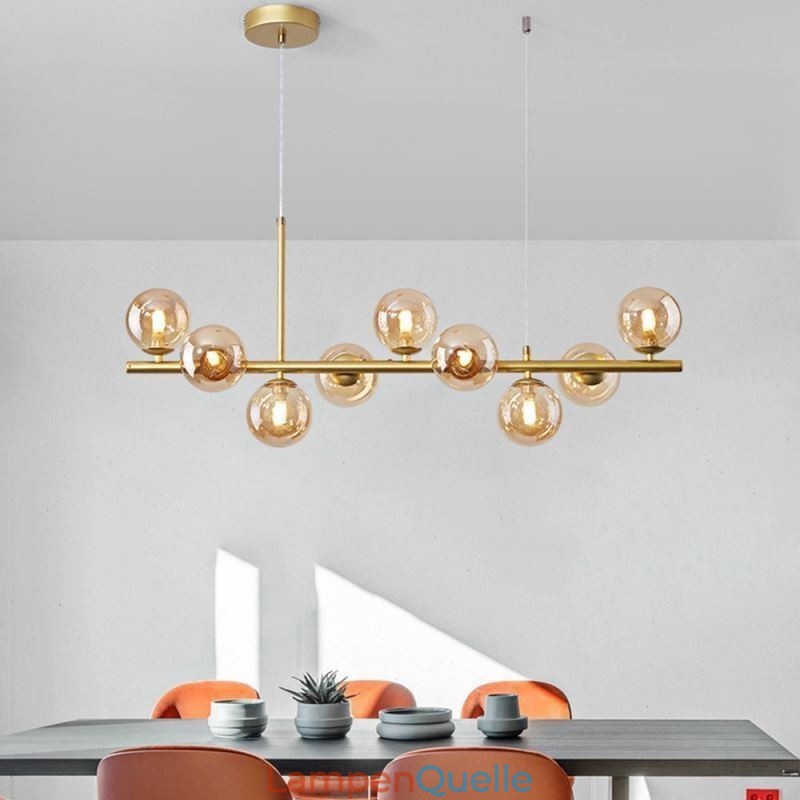 Pendelleuchte Moderne einfache magische Bohnen Molekular Schmiedeeisen Glas Deckenleuchte