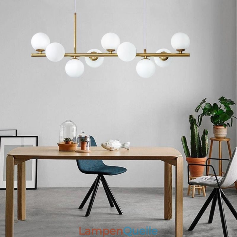 Pendelleuchte Moderne einfache magische Bohnen Molekular Schmiedeeisen Glas Deckenleuchte