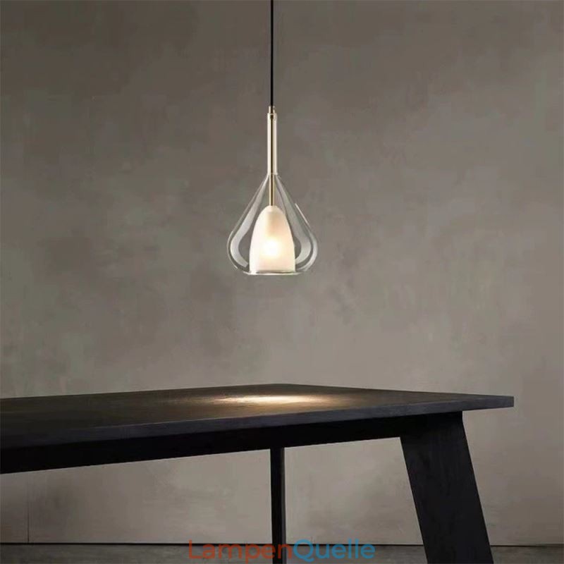 Pendelleuchte Moderne minimalistische Doppelglas-Deckenleuchten