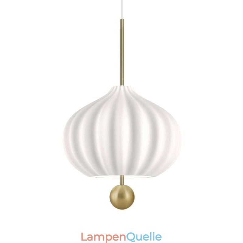 Moderne Pendelleuchte aus weißem Glas in Kugelform, minimalistische Deckenleuchte