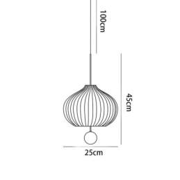 Moderne Pendelleuchte aus weißem Glas in Kugelform, minimalistische Deckenleuchte