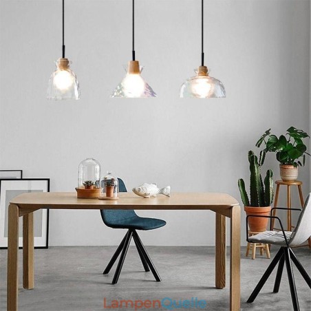 Moderne einfache Pendelleuchte wasserdurchlässiges Glas 3 Deckenleuchte Nachttischlampe Moderne einfache Pendelleuchte wasserdurchlässiges Glas 3 Deckenleuchte Nachttischlampe