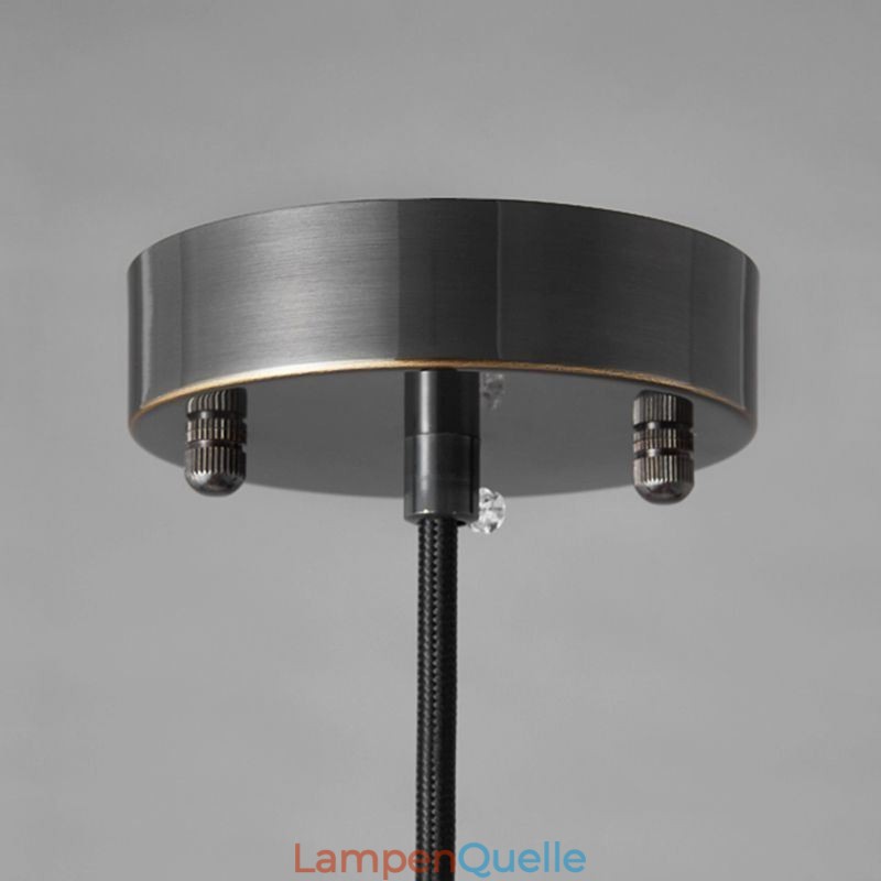 Moderne Pendelleuchte aus Glas, einzelne Hängeleuchte mit klarem Glasschirm