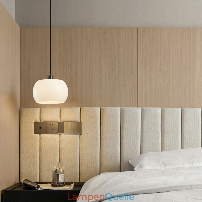 Moderne Glas Pendelleuchte Kürbis Design Pendelleuchte