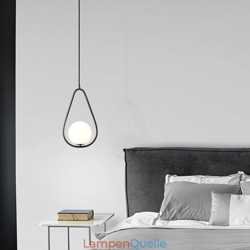 Moderne Globus Pendelleuchte Glas Wassertropfen Pendelleuchte