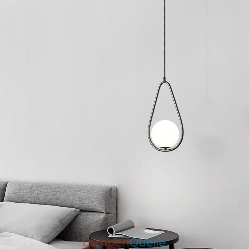 Moderne Globus Pendelleuchte Glas Wassertropfen Pendelleuchte