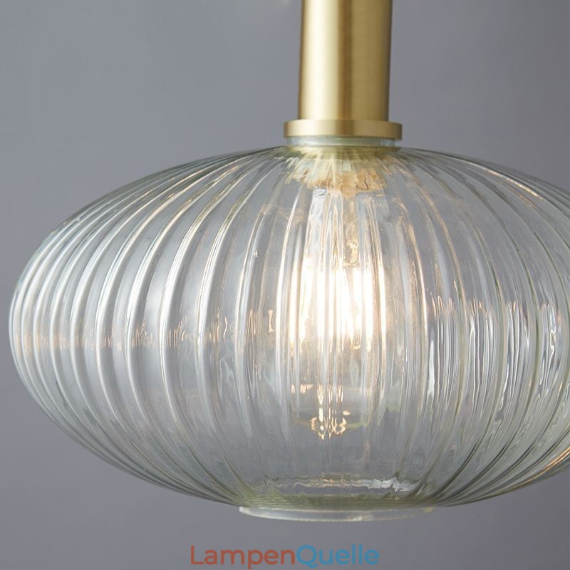 Moderne Pendelleuchte mit einer Leuchte aus Glas, Pendelleuchte, Insel