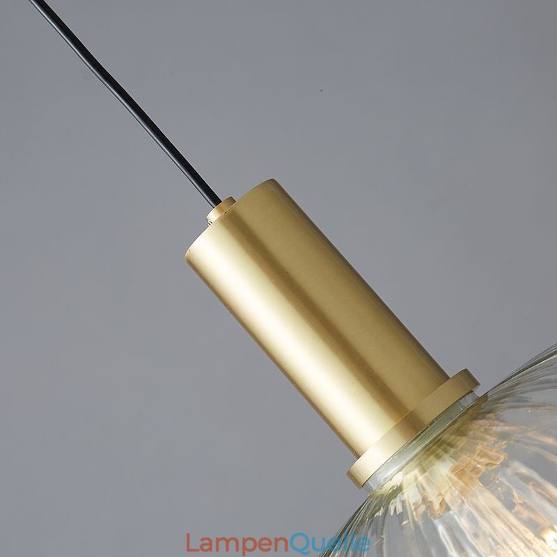Moderne Pendelleuchte mit einer Leuchte aus Glas, Pendelleuchte, Insel
