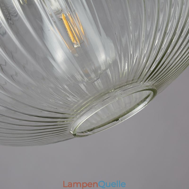 Moderne Pendelleuchte mit einer Leuchte aus Glas, Pendelleuchte, Insel