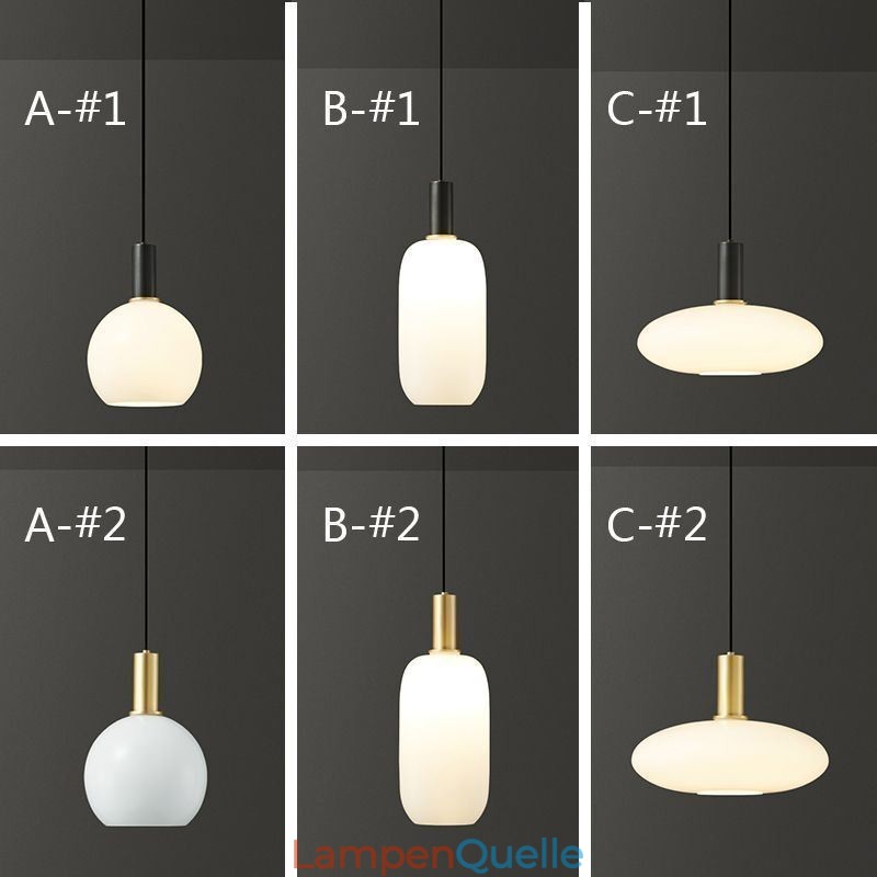 Moderne einfache Pendelleuchte Glas Pendelleuchte