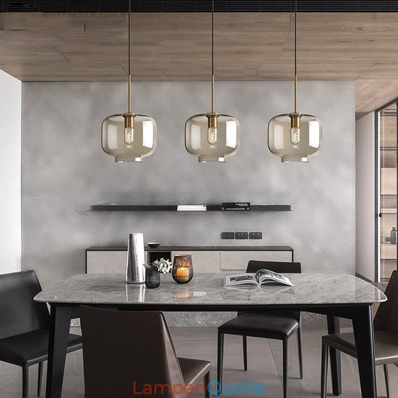 3 Licht Glas Pendelleuchte Klassische Cluster Hängende Beleuchtungskörper Cafe