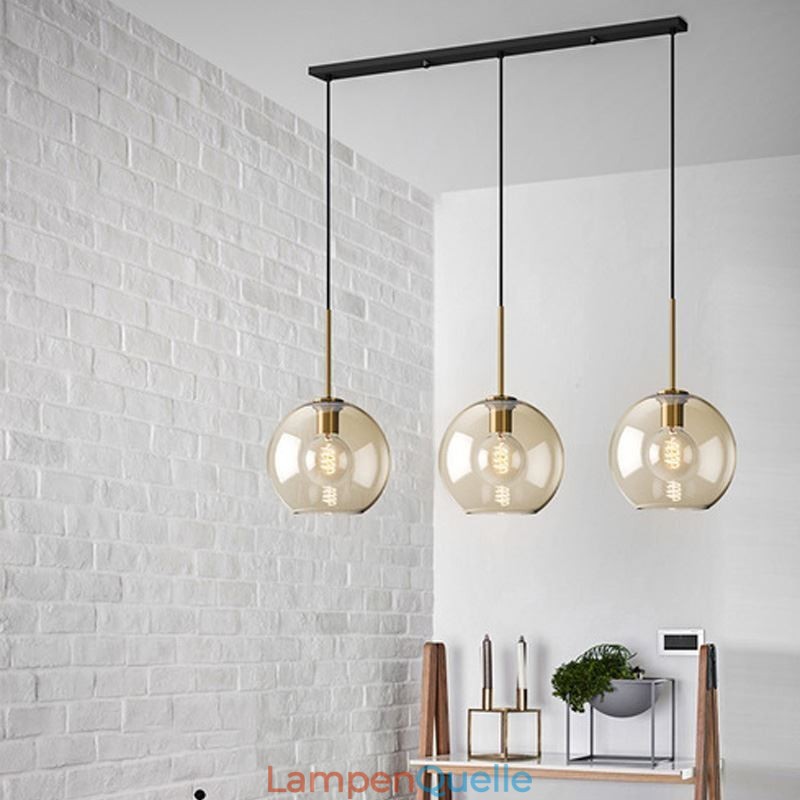 3 Licht Glas Pendelleuchte Klassische Cluster Hängende Beleuchtungskörper Cafe