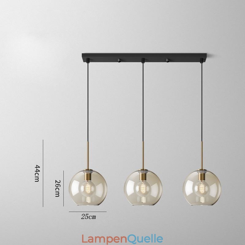 3 Licht Glas Pendelleuchte Klassische Cluster Hängende Beleuchtungskörper Cafe