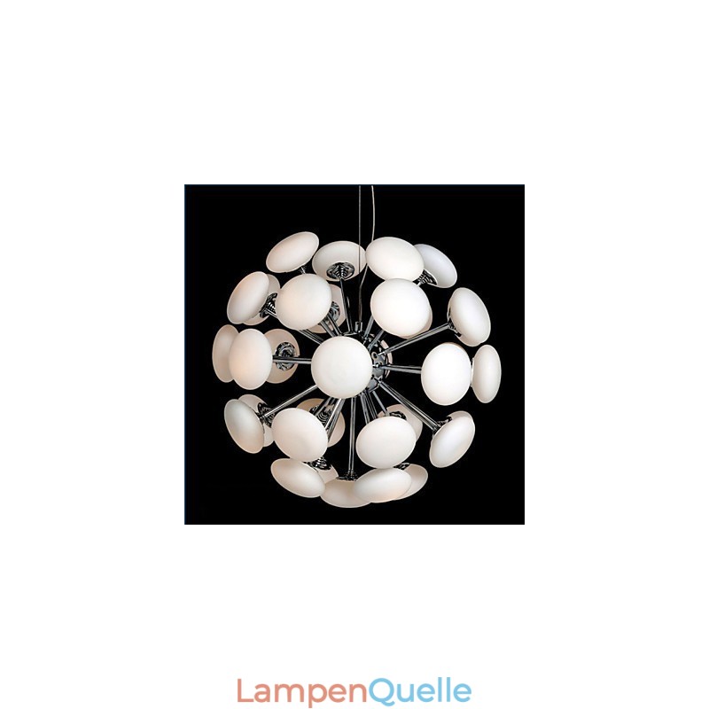 Moderne Yestaurant-Lampe, einfache kreisförmige Pendelleuchte aus Glas im europäischen Stil