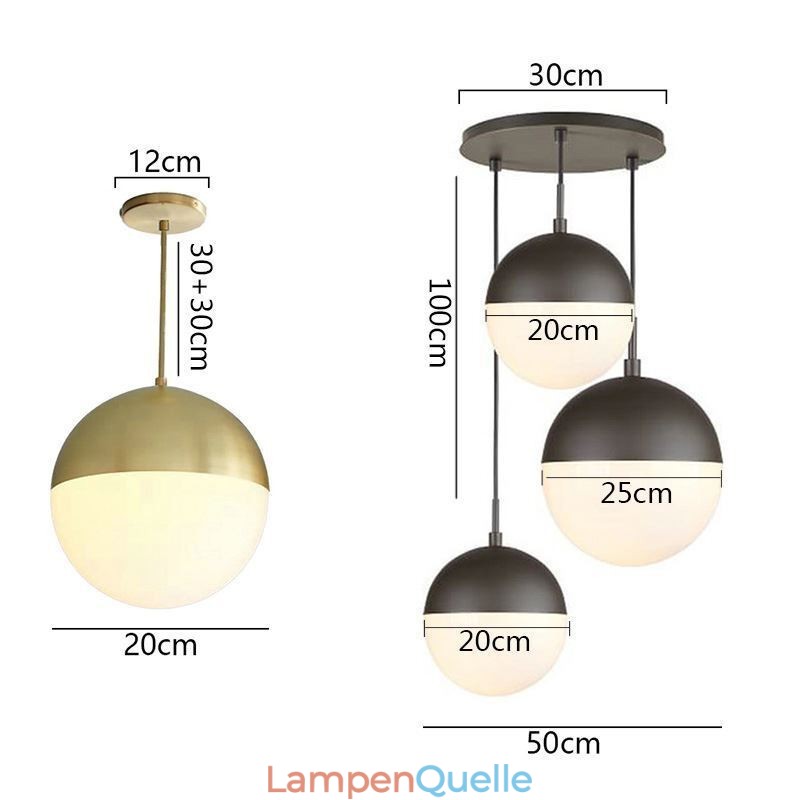 Moderne Glaskugel Pendelleuchte Insel Ideen Lampe