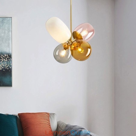 Nordic Einzigartige Pendelleuchte Farbiges Glas Prinzessin Ballon Licht Kinder Nordic Einzigartige Pendelleuchte Farbiges Glas Prinzessin Ballon Licht Kinder
