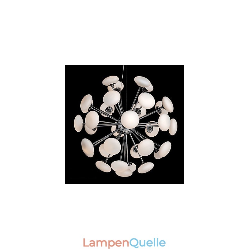 Moderne Yestaurant-Lampe, einfache kreisförmige Pendelleuchte aus Glas im europäischen Stil
