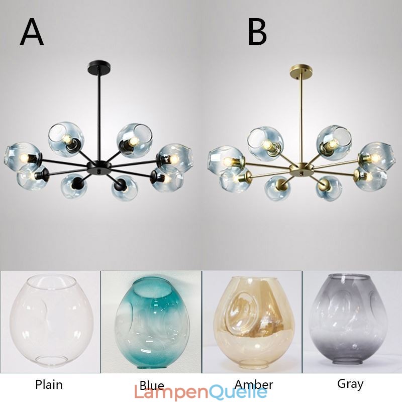 Nordische Glas Pendelleuchte Magic Bean Form Lampe Kronleuchter Beleuchtung