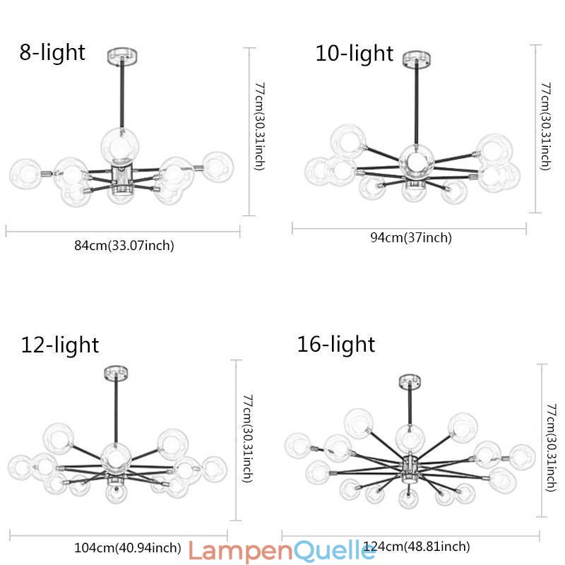 Nordic Glas Anhänger Licht Milchig Weiß Runde Lampe Kronleuchter Beleuchtung