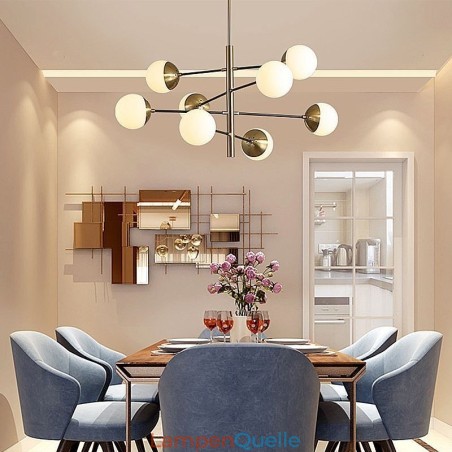 Nordische Glaspendelleuchte Magic Bean Shape Kronleuchter Beleuchtung Lampe Nordische Glaspendelleuchte Magic Bean Shape Kronleuchter Beleuchtung Lampe