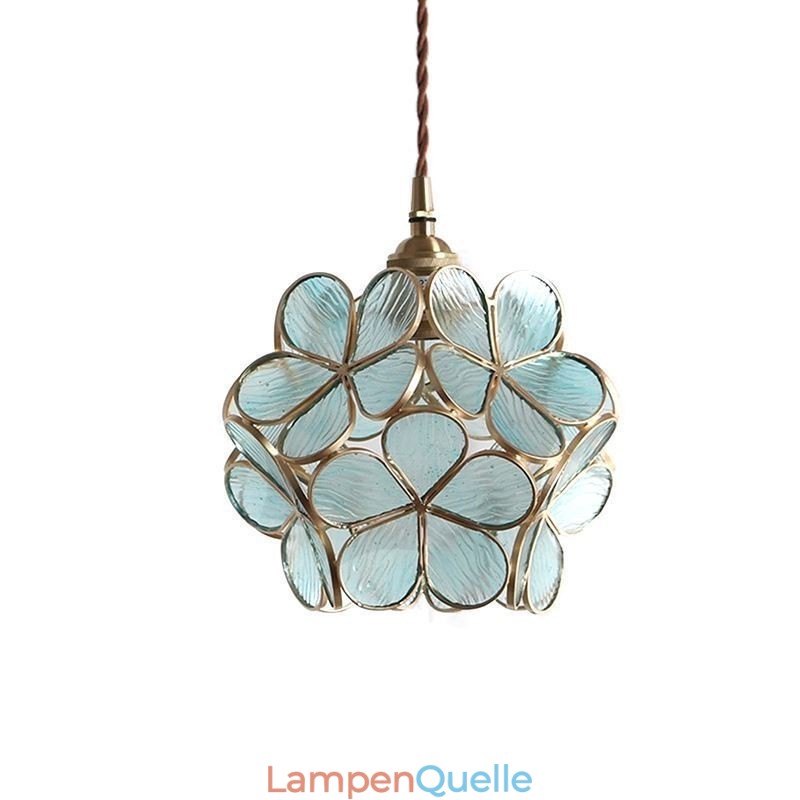 Nordic Kreative Pendelleuchte Glas Hause Beleuchtung Blütenblatt Form Lampe Nachttischlampe