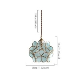 Nordic Kreative Pendelleuchte Glas Hause Beleuchtung Blütenblatt Form Lampe Nachttischlampe