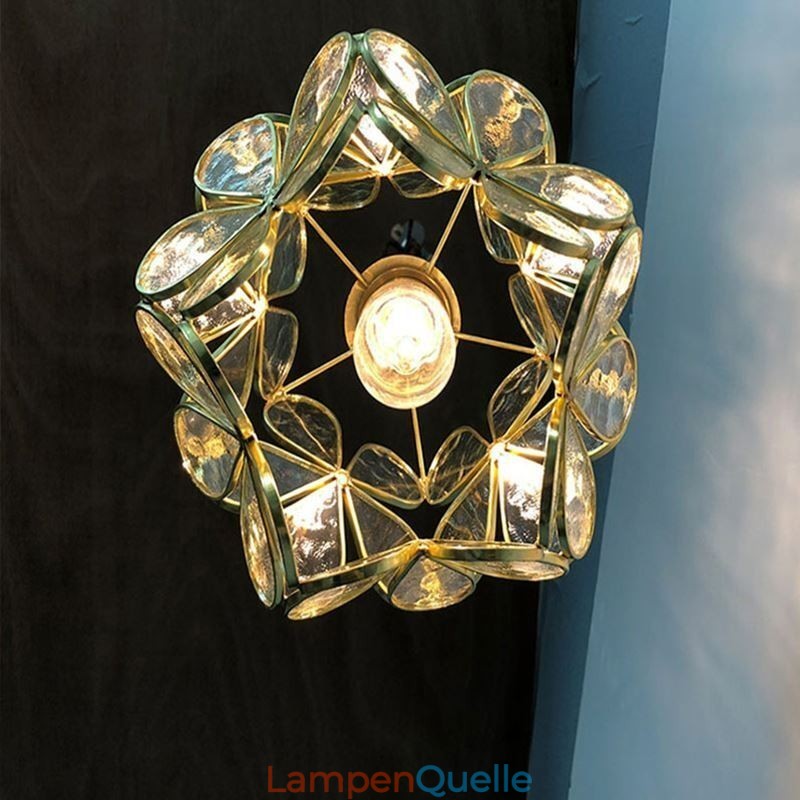 Nordic Kreative Pendelleuchte Glas Hause Beleuchtung Blütenblatt Form Lampe Nachttischlampe
