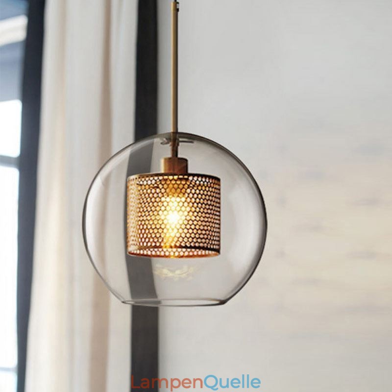 Nordic Pendelleuchte Glas Home Beleuchtung Runde Kugelform Lampe Nachttischlampe