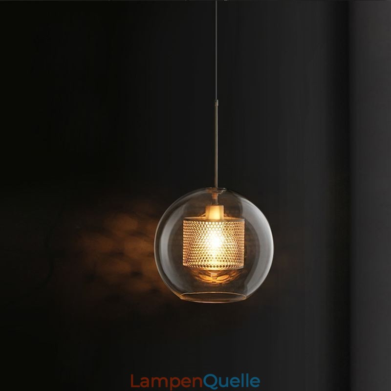 Nordic Pendelleuchte Glas Home Beleuchtung Runde Kugelform Lampe Nachttischlampe