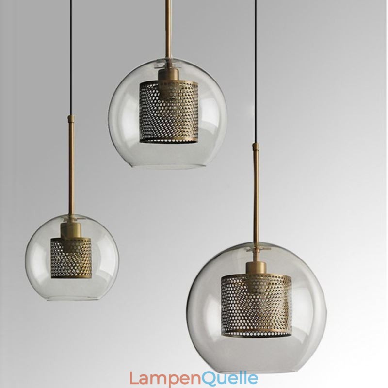Nordic Pendelleuchte Glas Home Beleuchtung Runde Kugelform Lampe Nachttischlampe
