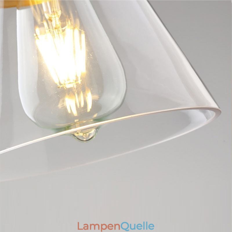 Nordic Retro Pendelleuchte Glasschirm Home Beleuchtung Messing Halter Lampe Licht