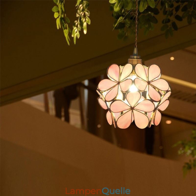 Nordic Kreative Pendelleuchte Glas Hause Beleuchtung Blütenblatt Form Lampe Lampe