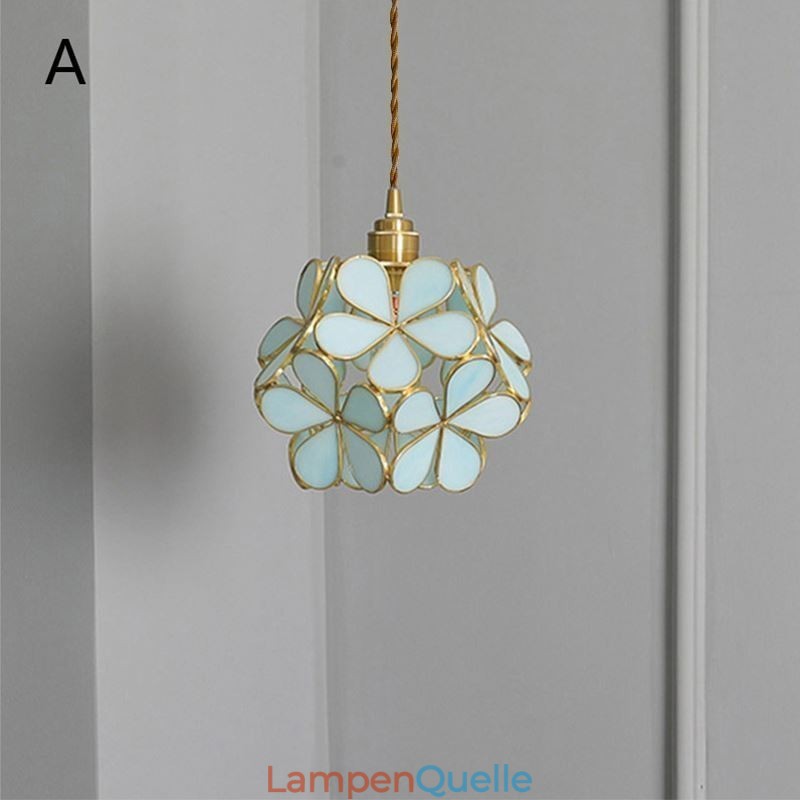 Nordic Kreative Pendelleuchte Glas Hause Beleuchtung Blütenblatt Form Lampe Lampe