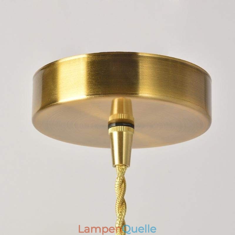 Quadratische klare gerippte Glas Pendelleuchte Messing Lampe mit Drehschalter Beleuchtung