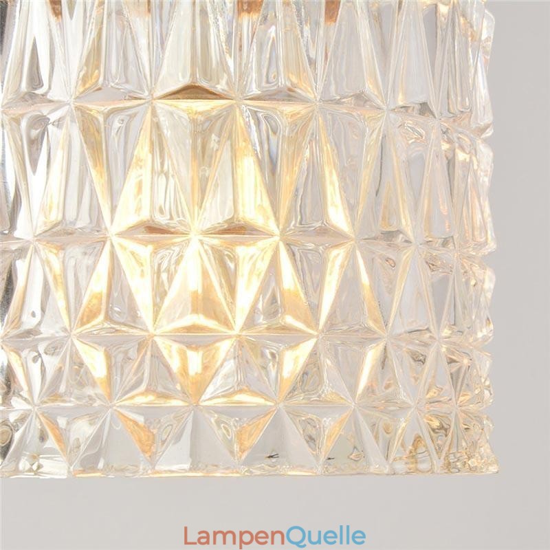 Jelly Jar Light Fixture Pendelleuchte aus geripptem Glas