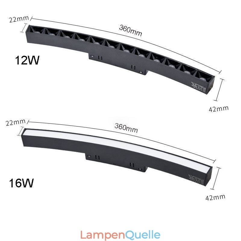 Kreisförmiges Schienenlicht, magnetische Einbauschienenleuchte, 150 cm