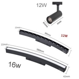 Kreisförmige magnetische Schienenleuchte Einbaustrahler Dekoratives Licht 150cm