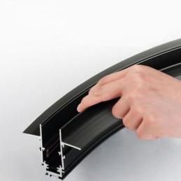 Kreisförmiges Schienensystem, magnetische Einbauschienenleuchte, 120 cm