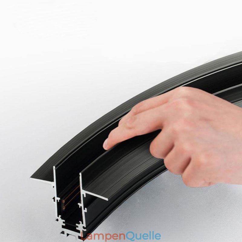 Kreisförmiges Schienensystem, magnetische Einbauschienenleuchte, 120 cm