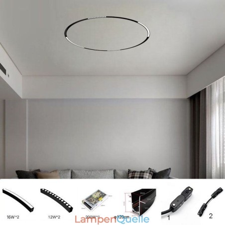 Schienenlicht Magnetische Einbau-Rundschienenleuchte 120cm Schienenlicht Magnetische Einbau-Rundschienenleuchte 120cm