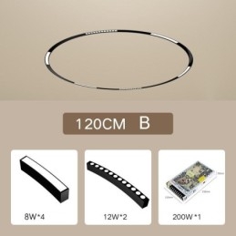Schienenlicht Magnetische Einbau-Rundschienenleuchte 120cm