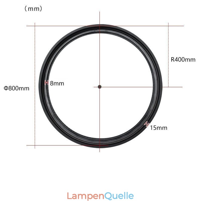 Kreisförmige magnetische Schienenleuchte Einbaustrahler Dekoratives Licht 80cm