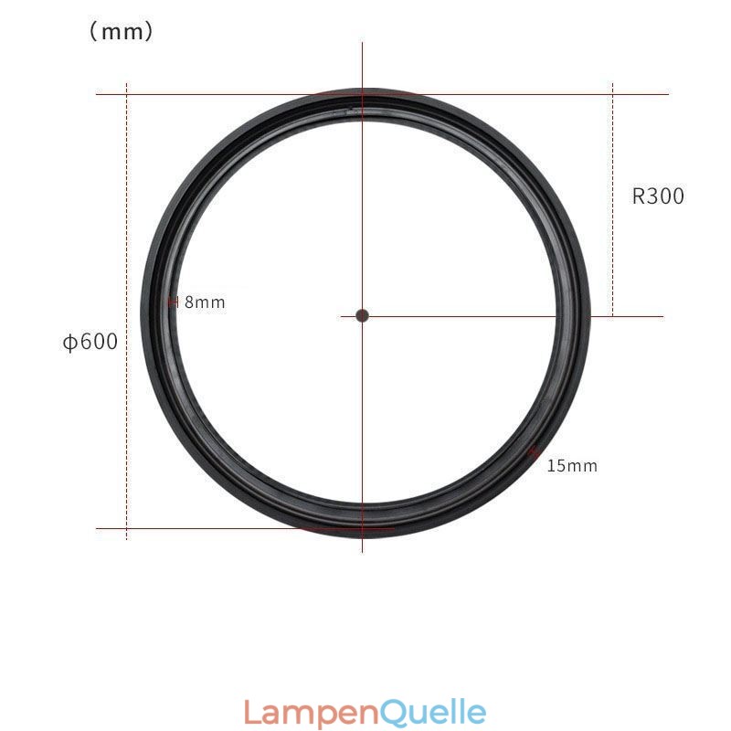 Kreisförmige Schienenleuchte Magnetischer Einbaustrahler Dekoratives Licht 60cm