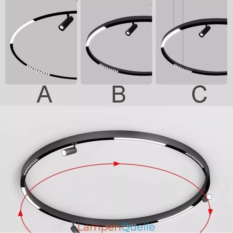Einbauschienen für Schienenbeleuchtung, runde magnetische Schienenstreifen aus Aluminium