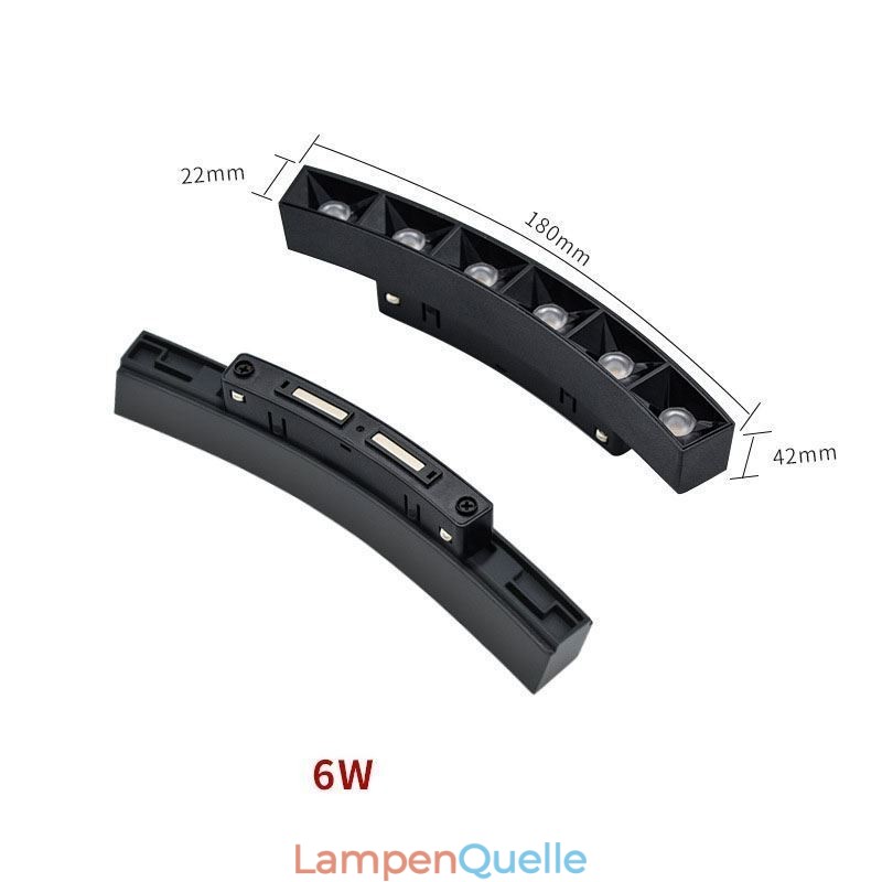 Schienengitterleuchte Einbaustrahler mit magnetischem Gitter