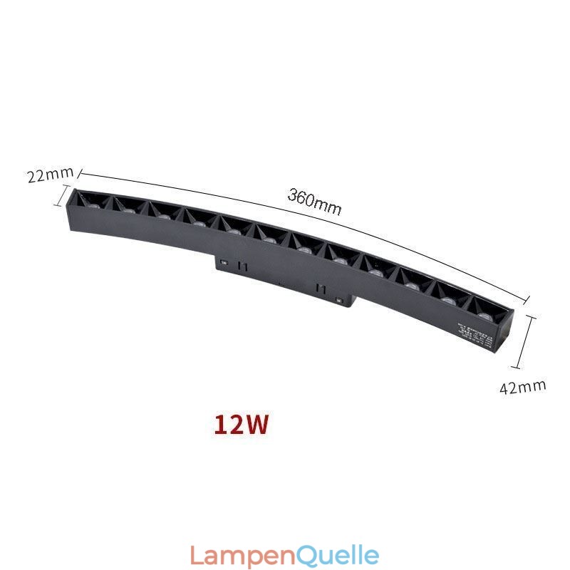 Schienengitterleuchte Einbaustrahler mit magnetischem Gitter